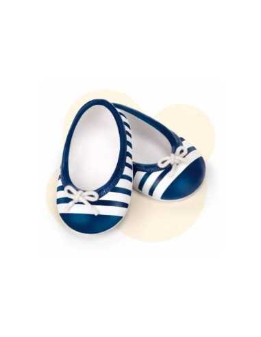 set with blue and white Ballet flats shoes FAM700011320/T17236 Famosa | Futurartshop.com