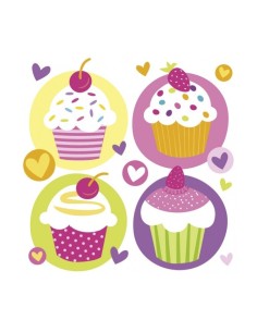 cupcake napkins 20 Pack SIAFBM997212 Anagram | Futurartshop.com