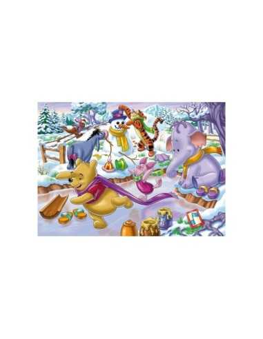 puzzle 250 pezzi winnie the pooh playing in winter 107751 Clementoni | Futurartshop.com