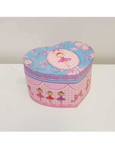 Cofanetto con carillon a cuore decorazione ballerina MAG431604 Grandi giochi | Futurartshop.com