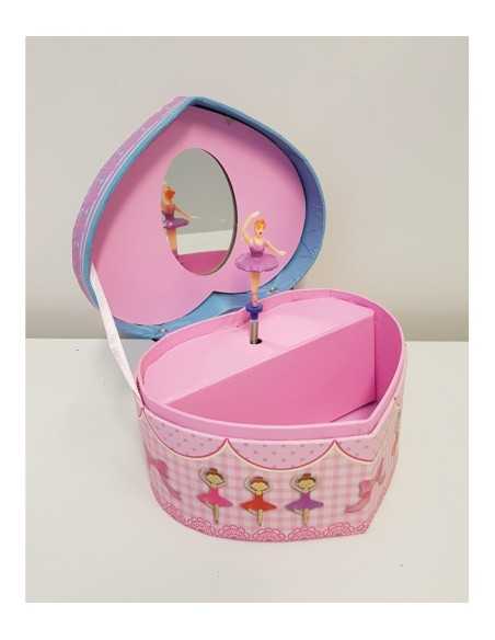 Cofanetto con carillon a cuore decorazione ballerina MAG431604 Grandi giochi | Futurartshop.com
