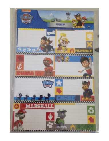 Paw patrol 24 school labels envelope stickers ACC152847 Accademia | Futurartshop.com