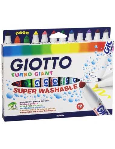 Giotto GIant washable markers 12 Turbo FIL432000 Fila | Futurartshop.com