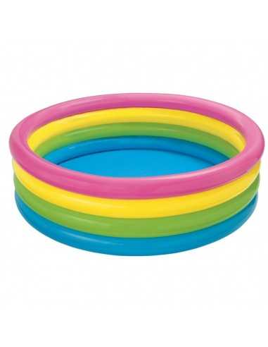 Piscina a 4 anelli arcobaleno  135248 Intex | Futurartshop.com