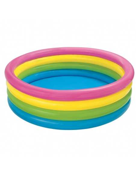 Piscina a 4 anelli arcobaleno  135248 Intex | Futurartshop.com