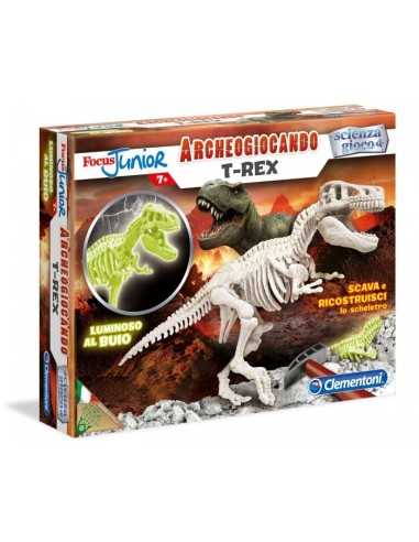 Archeogiocando T-Rex Glow in The Dark CLE94056/13188 Clementoni | Futurartshop.com