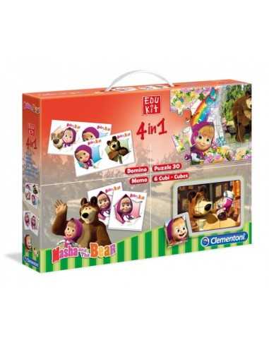 edu kit 4 in 1 masha and the bear CLE13400 Clementoni | Futurartshop.com