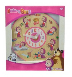 Horloge en bois Masha puzzle 25 cm 109304084 Simba Toys- Futurartshop.com