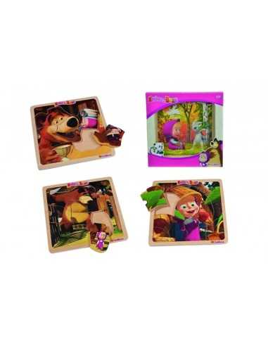Masha wooden puzzle pieces 8 models 4 SIM109304079 Simba Toys | Futurartshop.com