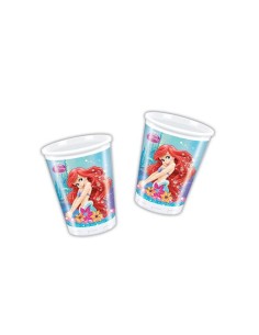 bicchieri ariel sirenetta disney 8 pezzi NBP5PR82206 New Bama Party | Futurartshop.com