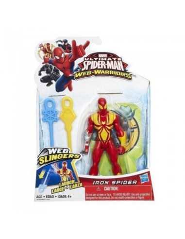 personaggio spiderman web slingers figure Iron Spider HASB0571EU40/B1253 Hasbro | Futurartshop.com