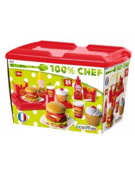Ecoiffier Burger set with accessories SIM7600002623 Simba Toys | Futurartshop.com
