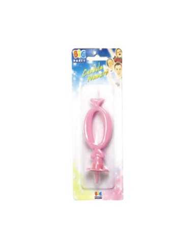 Candela maxi numero 0 Rosa 2309635999535 New Bama Party | Futurartshop.com