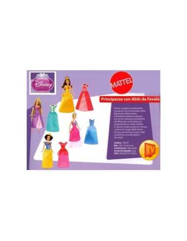 Mattel Principesse con abiti da favola X9357 MATX9357/X9359 Mattel | Futurartshop.com