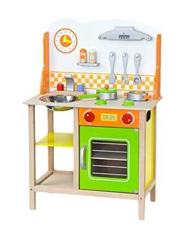 A wooden kitchen with accessories MAG509576 Grandi giochi | Futurartshop.com