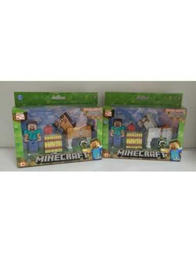 Minecraft steve con cavallo  GIONCR16595 Giochi Preziosi | Futurartshop.com