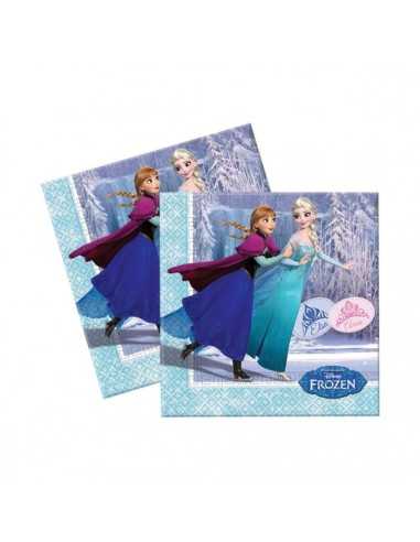 Frozen Ice Skating napkins 20 pieces  NBP5PR85429 New Bama Party | Futurartshop.com