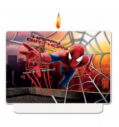 alles Gute zum Geburtstag-Spiderman-Kerze 5PR82912 New Bama Party- Futurartshop.com