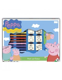 Multiprint 4875 12 7 Valigiotto stamp markers Peppa Pig  2130378882262 Stamp | Futurartshop.com