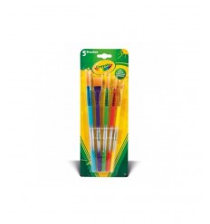 Crayola 5 farby pędzle różne 3007 Crayola- Futurartshop.com