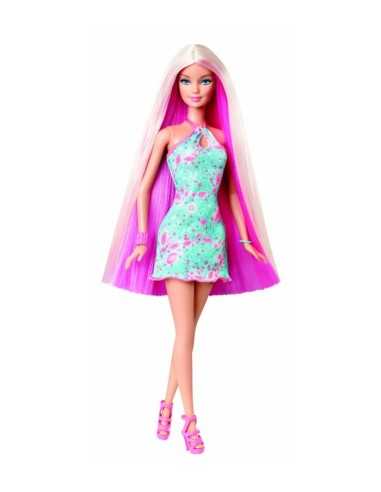 barbie hairtastic capelli biondo rosa MATV9516/Y9926 Mattel | Futurartshop.com