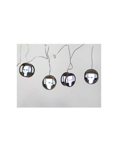 skull light Festoon 2 ft cage NBP07779 New Bama Party | Futurartshop.com