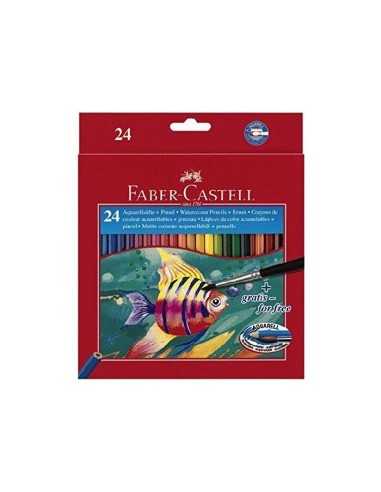 Faber acquerellabili crayons 24 pieces ARV135445 Arvi | Futurartshop.com