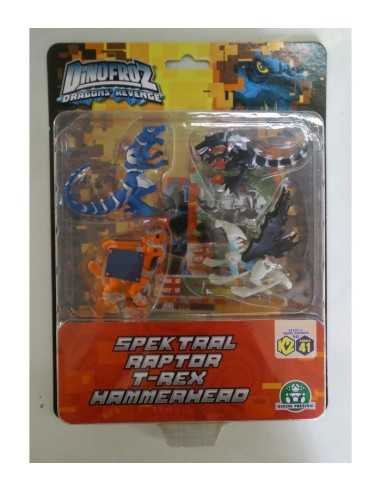 Dinofroz blister with 4 characters Spektral T-Rex Raptor and Hammerhead GIOCCP07967/S Giochi Preziosi | Futurartshop.com