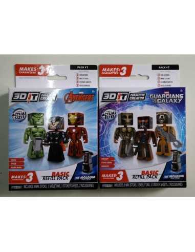 3D EN 3-Pack Marvel characters models 2 GIOGPZ95168 Giochi Preziosi | Futurartshop.com