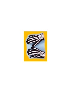 Guanti neri con scheletro 4174. Nuova Rio | Futurartshop.com
