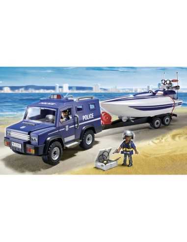 playmobil camionetta e motoscafo della polizia PLA5187 Playmobil | Futurartshop.com