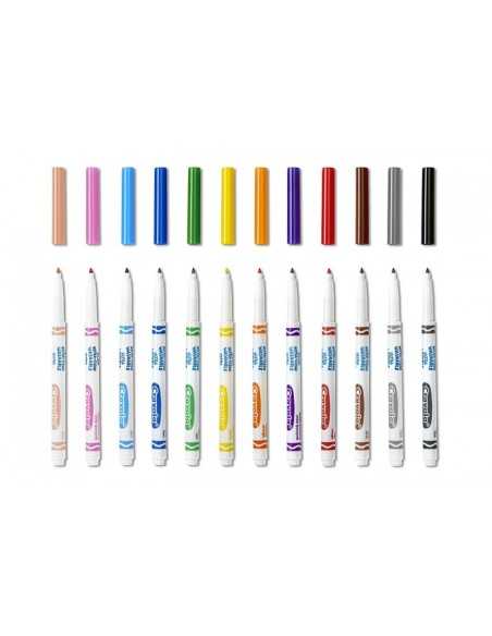 12 pennarelli lavabilissimi punta fine CRA58-8331 Crayola | Futurartshop.com