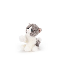 peluche biagio gattino bianco e grigio 30 centimetri P&C15864 Plush e Company | Futurartshop.com