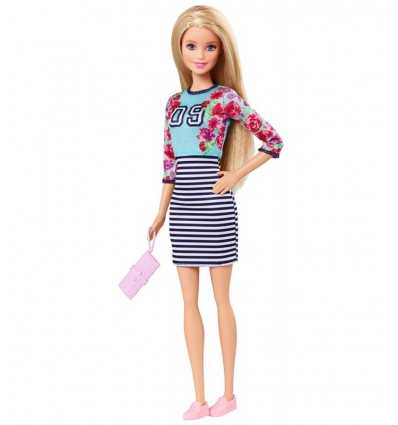 Barbie fashionistas jupe robe avec des rayures bleus et blancs BCN36/CLN61 Mattel- Futurartshop.com