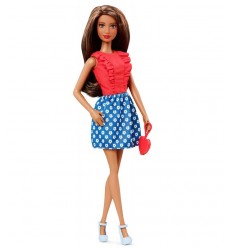 Barbie fashionistas przyjaciele sukienka niebieski spódnica i białe kwiaty BCN36/CLN68 Mattel- Futurartshop.com