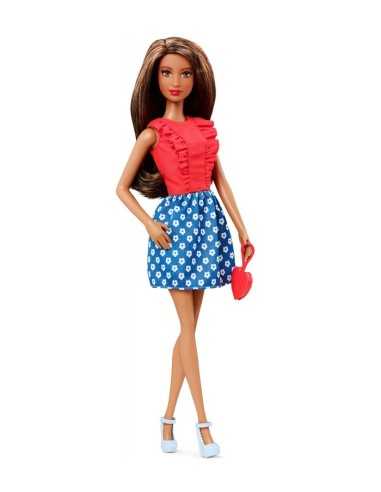 barbie fashionistas friends abito con gonna blu e fiori bianchi MATBCN36/CLN68 Mattel | Futurartshop.com
