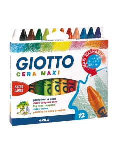 Giotto pastelli a cera maxi 12 pz 291200 93608 Fila | Futurartshop.com