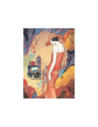1000 pieces puzzle lady in peach 2193034259501 Clementoni | Futurartshop.com