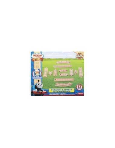 Mattel wooden Straight track Curved & expansion pack Wooden Railway Y4089  Mattel | Futurartshop.com