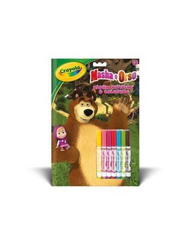 album attività coloring masha e l'orso CRA7476 Crayola | Futurartshop.com