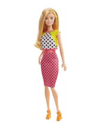 barbie fashionistas con abito pois bianco e fucsia MATDGY54/DGY62 Mattel | Futurartshop.com