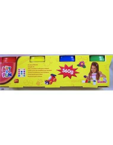 set 4 barattoli colorati pasta da modellare SIM106320642 Simba Toys | Futurartshop.com