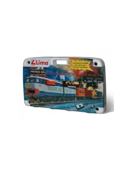 treno merci rimorchi e gru scarica container BIMHL1035 Lima | Futurartshop.com