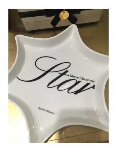 Merry Christmas star Star dish RIV219580 Riviera maison | Futurartshop.com