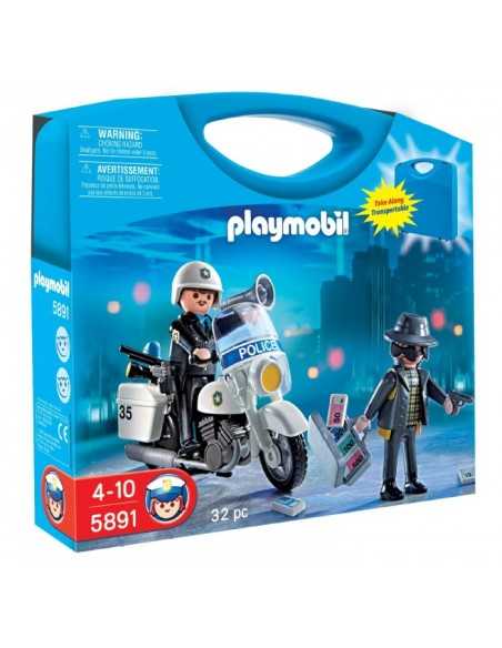 Briefcase portable playmobil police PLA058911 Playmobil | Futurartshop.com