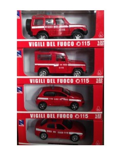 vehicle car Fire Department 4 models 2156484335140 NewRay | Futurartshop.com
