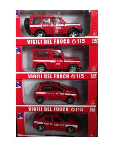 veicolo auto vigili del fuoco 4 modelli 2156484335140 NewRay | Futurartshop.com