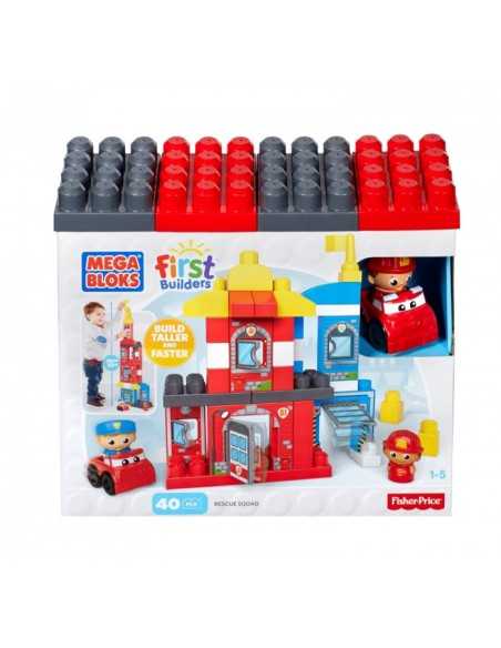 Police and firefighters with rescue squad vehicle MATCNG25 Mattel | Futurartshop.com
