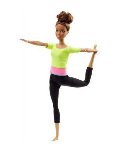 Barbie jointed friends mulatto woman with yellow top MATDHL81/DHL83 Mattel | Futurartshop.com