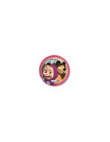 masha e orso 8 piatti party 20 centimetri GPS86512 New Bama Party | Futurartshop.com